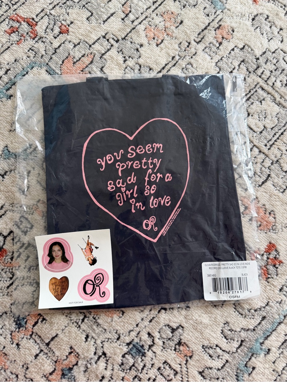Exclusive Olivia Rodrigo Tote and Stickers From Listening Party